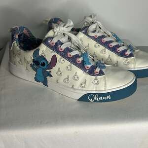Disney Lilo & Stitch Ohana Sneakers Women’s 11 Glitter Charms Ground Up